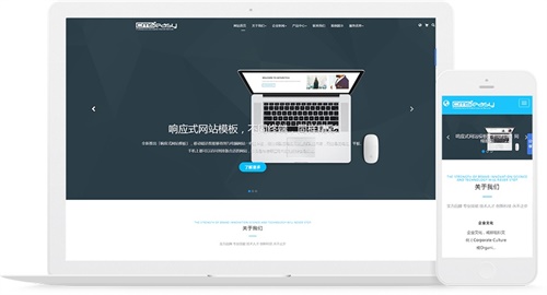 建站公司展示响应式网站模板，用于建站公司和企业建站业务宣传推广的企业建站网站模板。